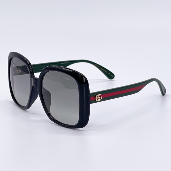 NEW GUCCI GG0714SA 001 BLACK SQUARE GUCCI SUNGLASSES GG0714S